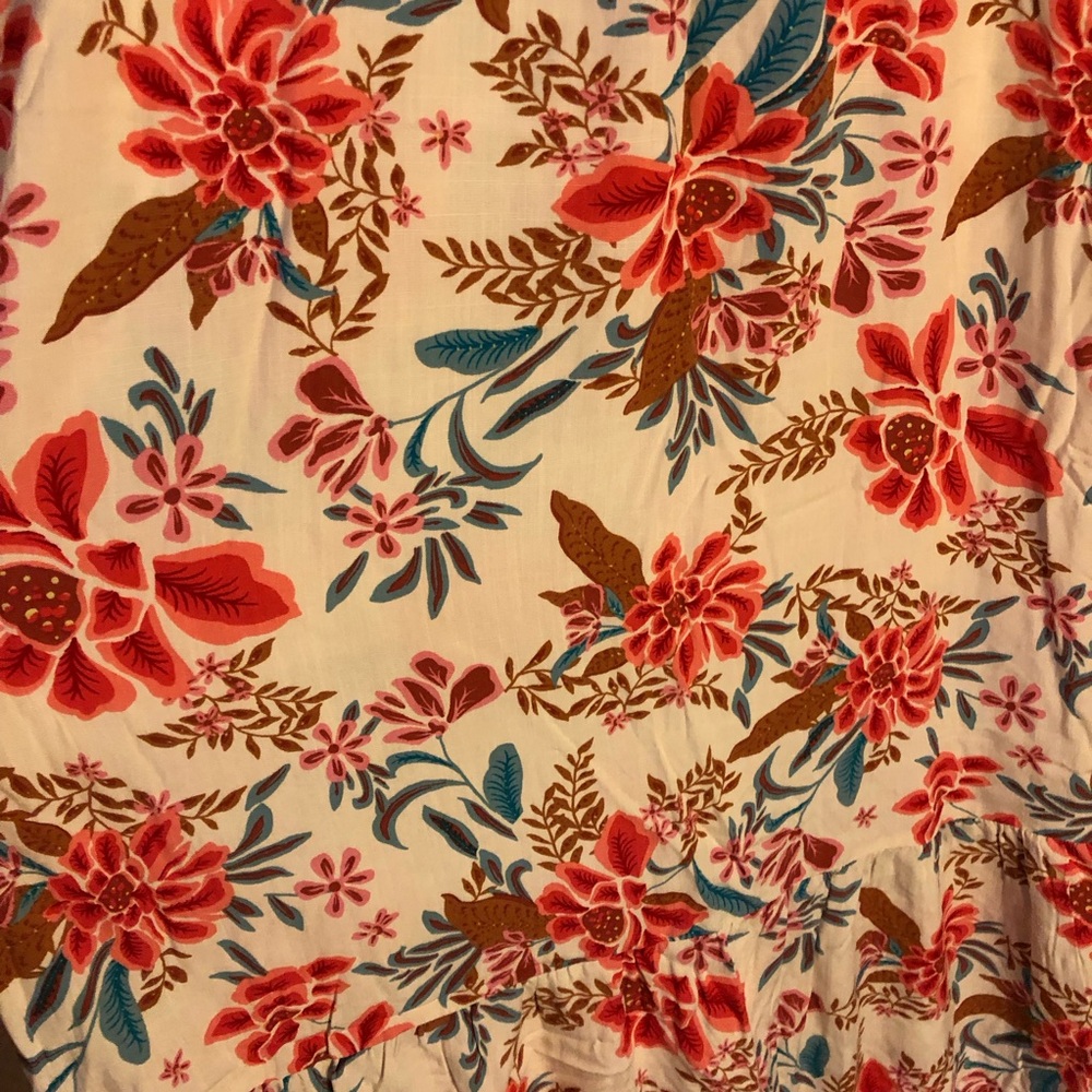 Pink Rose Floral Print Maxi Dress Size M - Picture 3 of 8